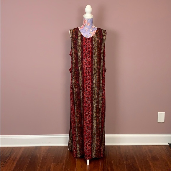 Vintage Dresses & Skirts - 🔥 2/30 Vintage Boho Tribal Print Maxi 🔥